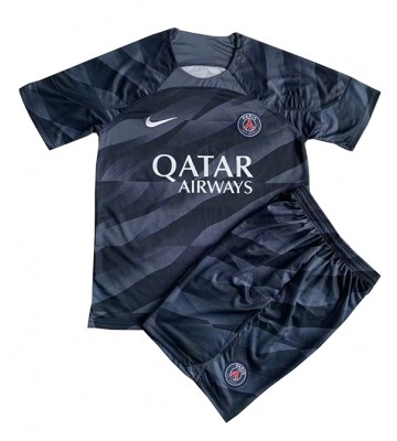 Lacne Dětský Futbalové dres Paris Saint-Germain Brankarsky  2023-24 Krátky Rukáv - Preč (+ trenírky)